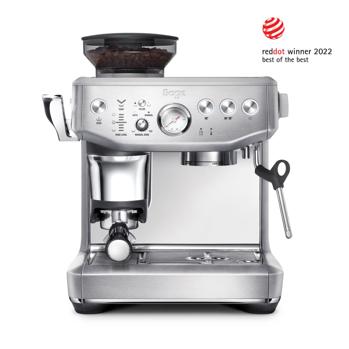 Breville Barista Express Impress integrated grinder product photograph