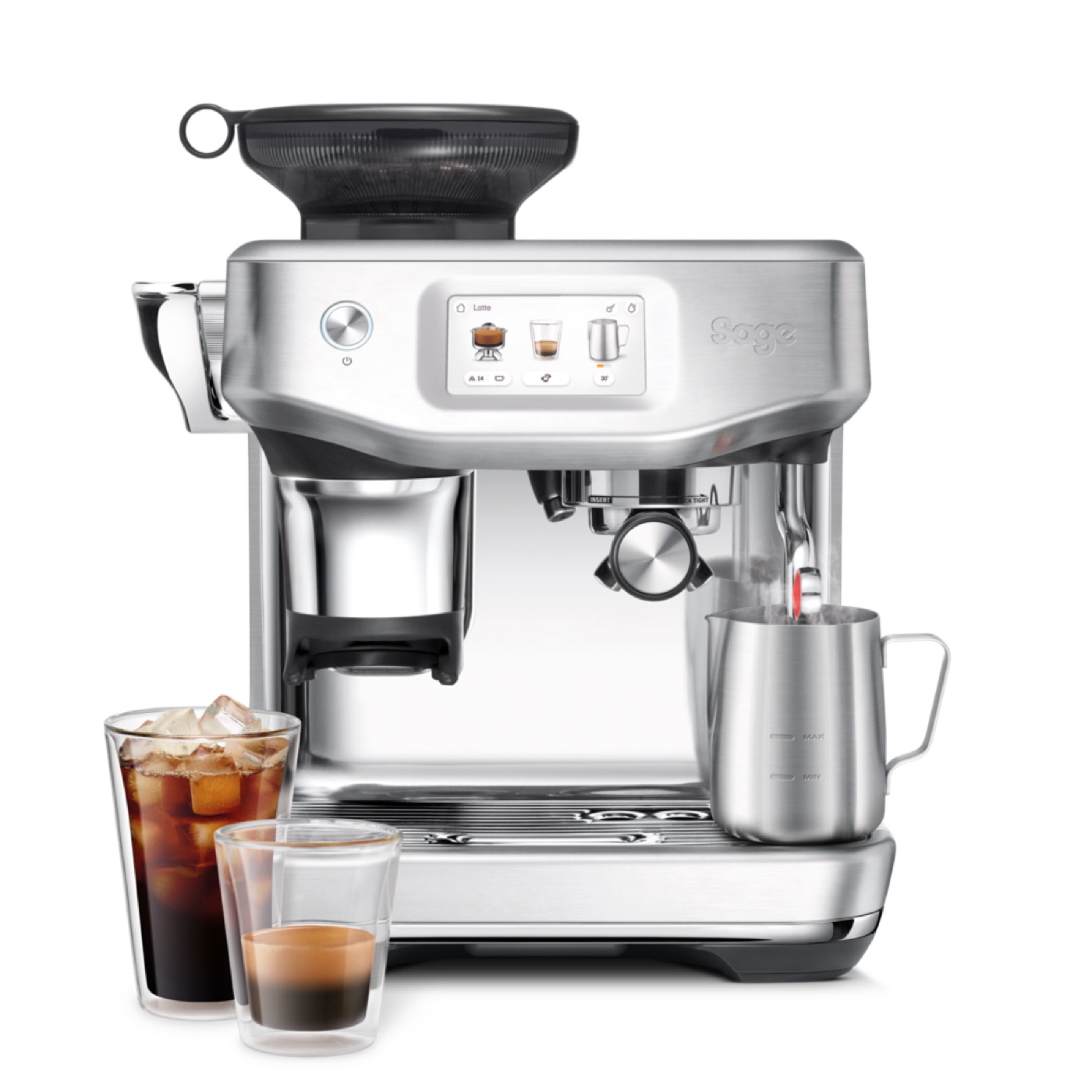 Breville Barista Touch Impress integrated grinder product photograph