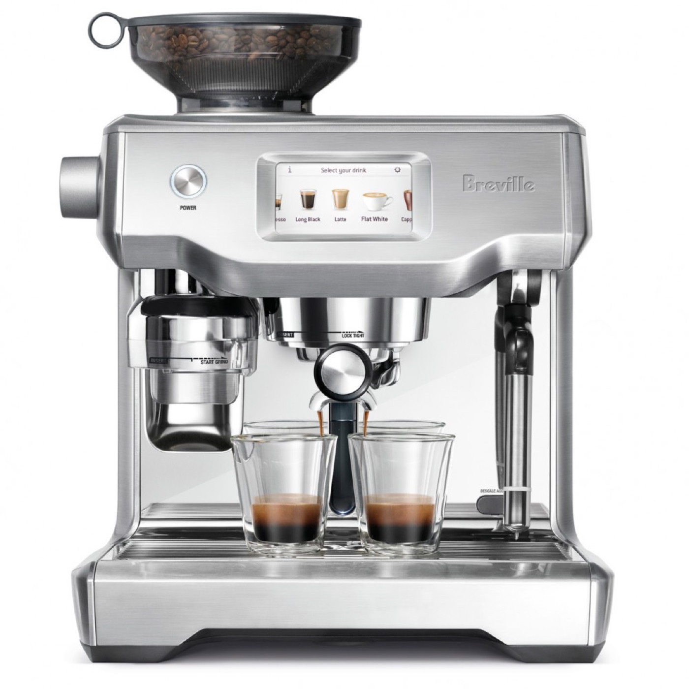 Breville Oracle Touch integrated grinder product photograph