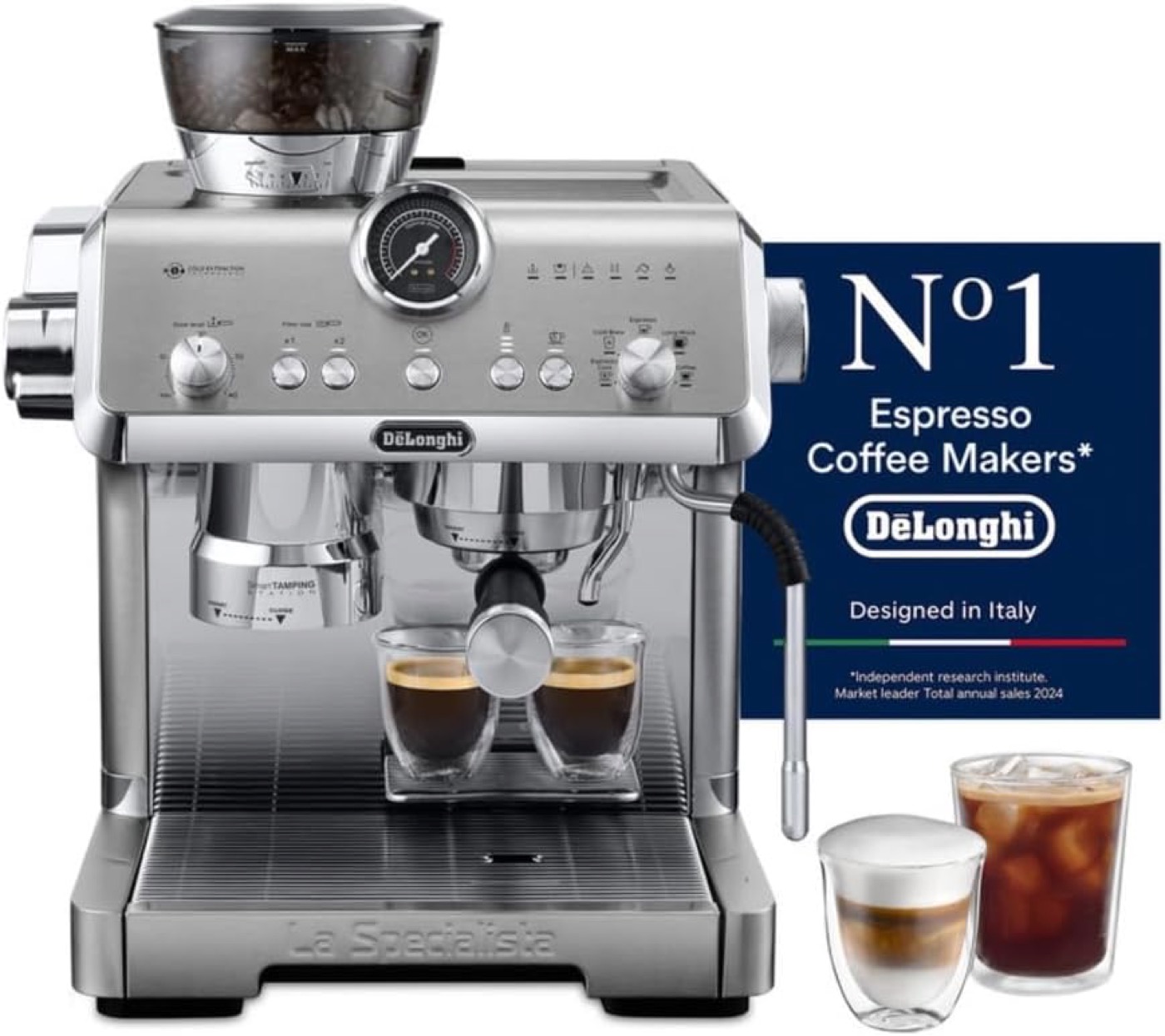 De’Longhi La Specialista Opera integrated grinder product photograph