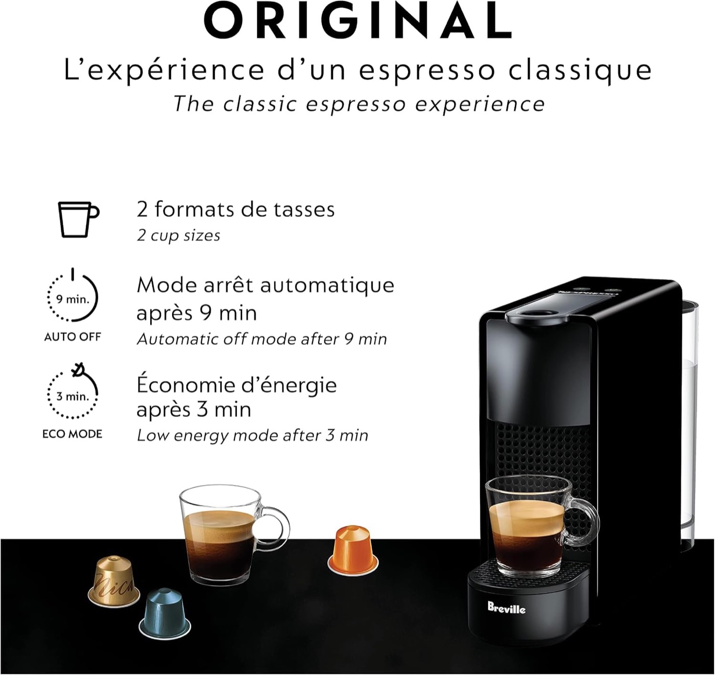 Nespresso Essenza Mini capsule product photograph