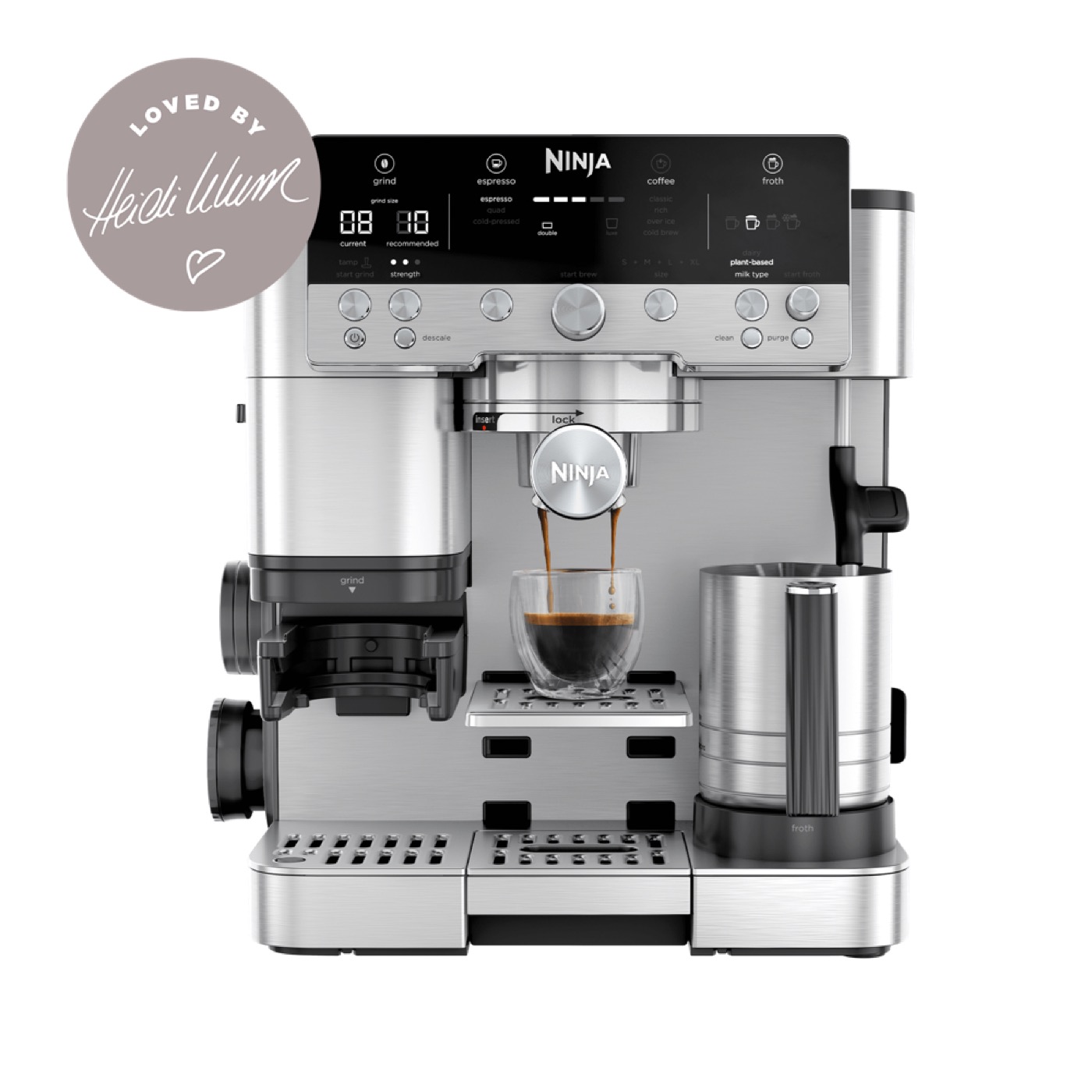 Ninja Luxe Café Premier integrated grinder product photograph