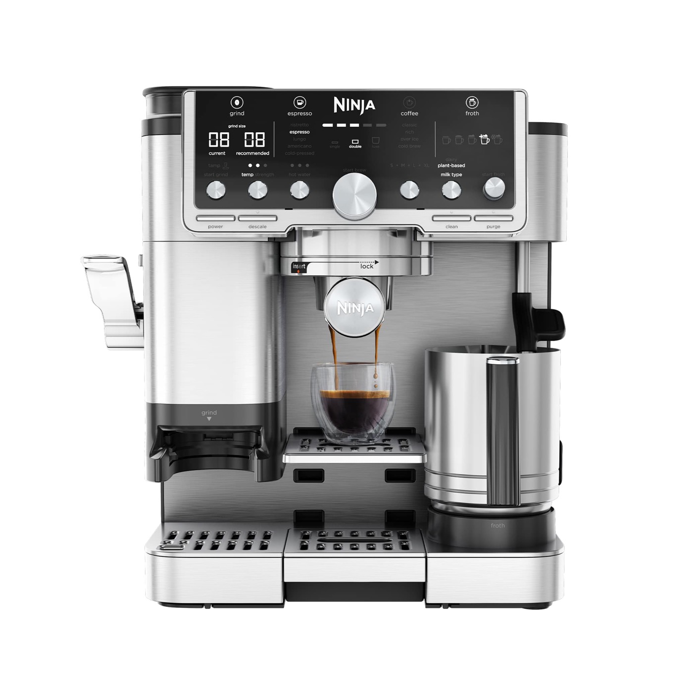 Ninja Luxe Café Pro integrated grinder product photograph