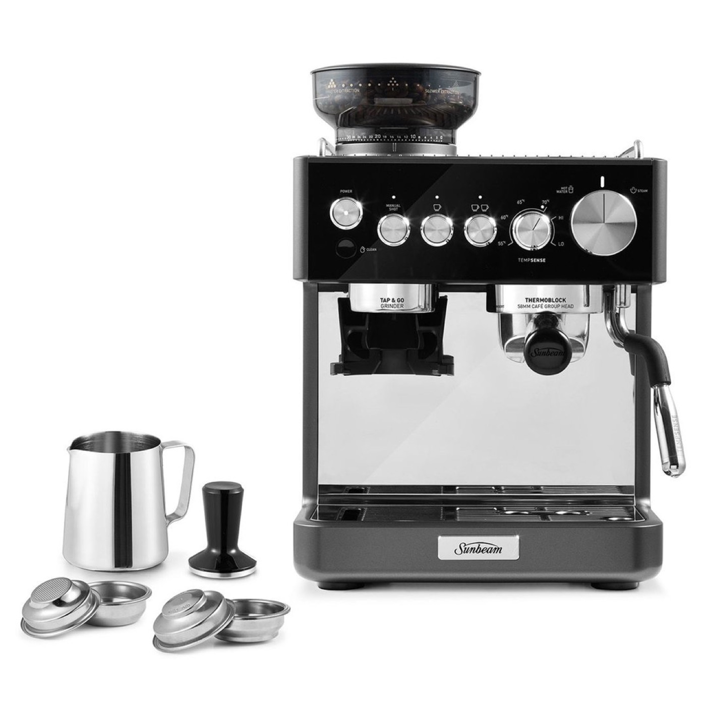 Sunbeam Origins Sense integrated grinder product photograph